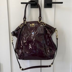 COACH patent leather tote
